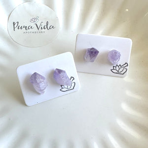 Amethyst Aura Earrings