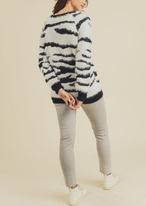 Zebra Holiday Sweater