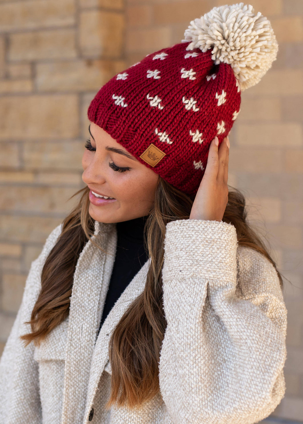 Starry Nights Toque in Red