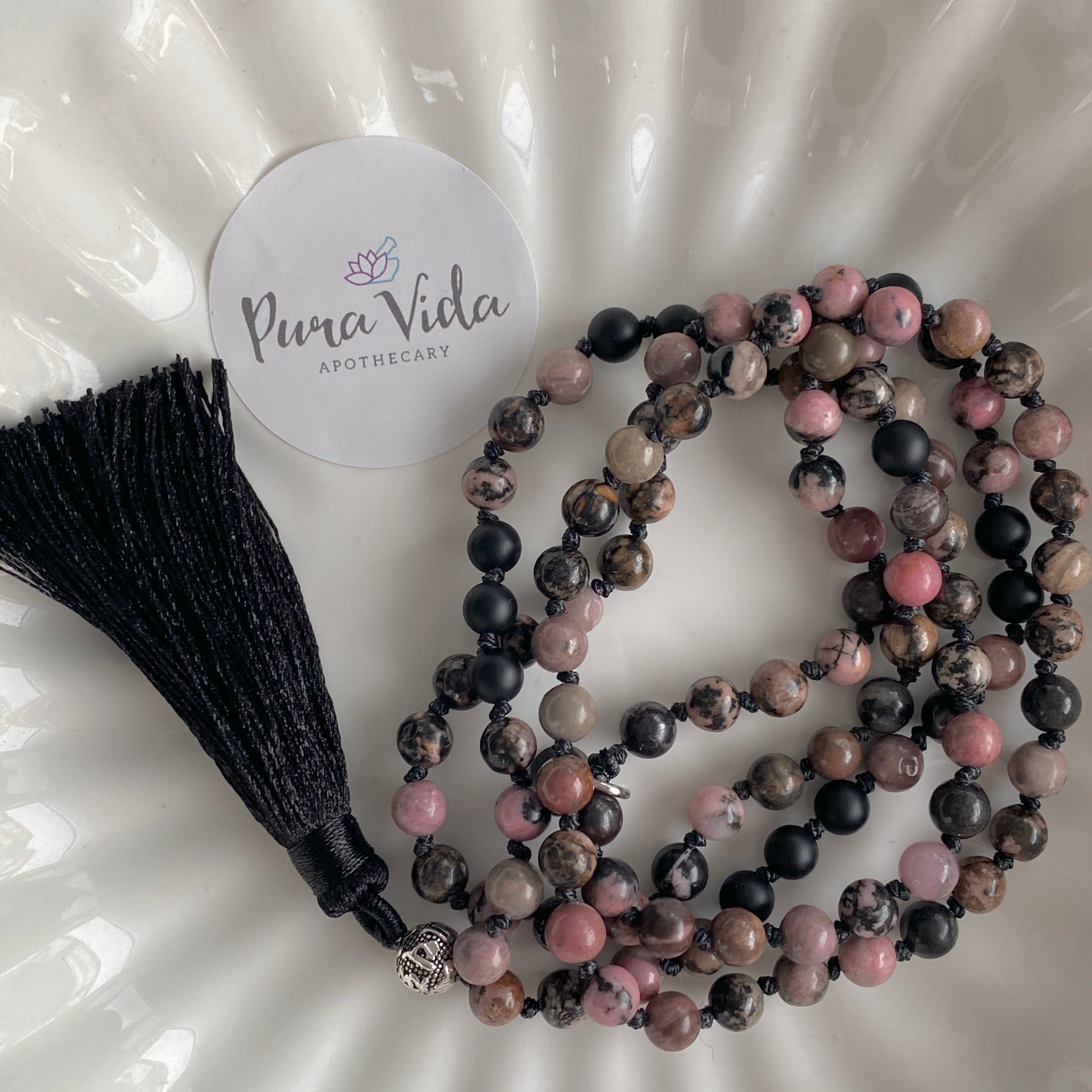 Rhodonite mala on sale