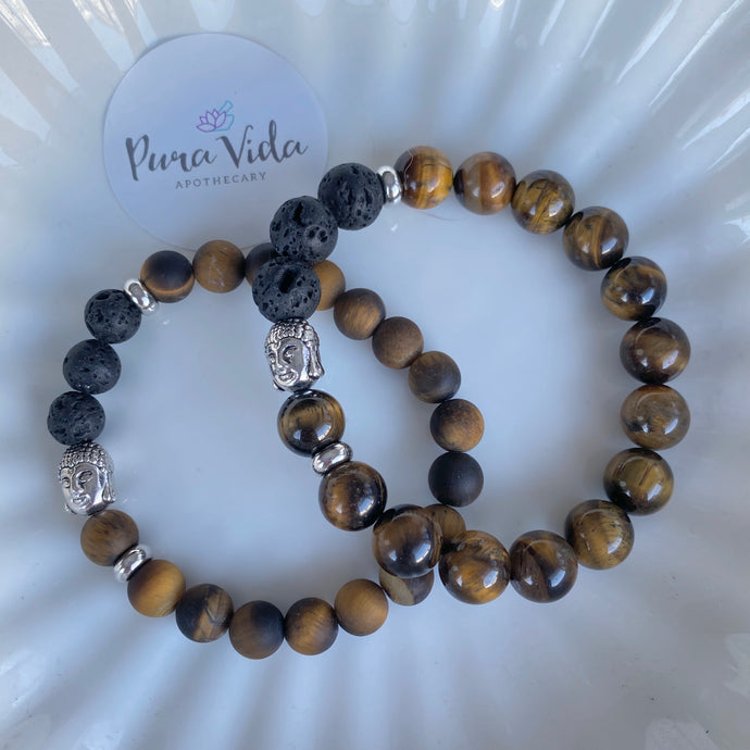 Tiger's Eye Buddha Bracelet | 8MM