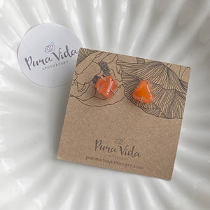 Carnelian Claw Earrings | One-Of-A-Kind